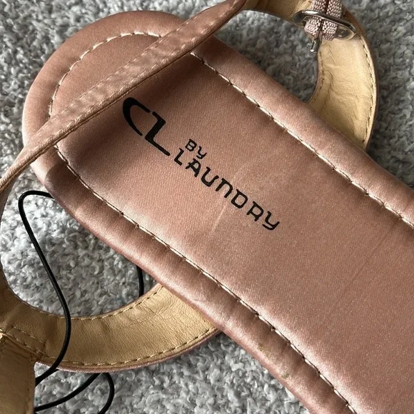 CL by Laundry Women's Brown Ruffle Sandals - Picture 3 of 5